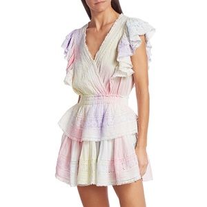 NEW LoveShackFancy SIZE M Gwen Ruffle Mini Dress